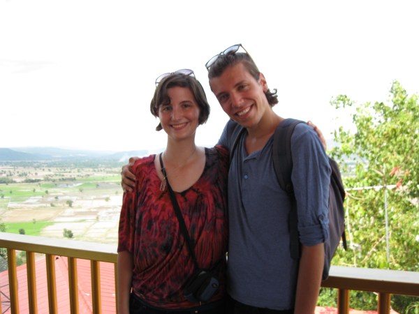 Me and David at a chinese temple not far out of town